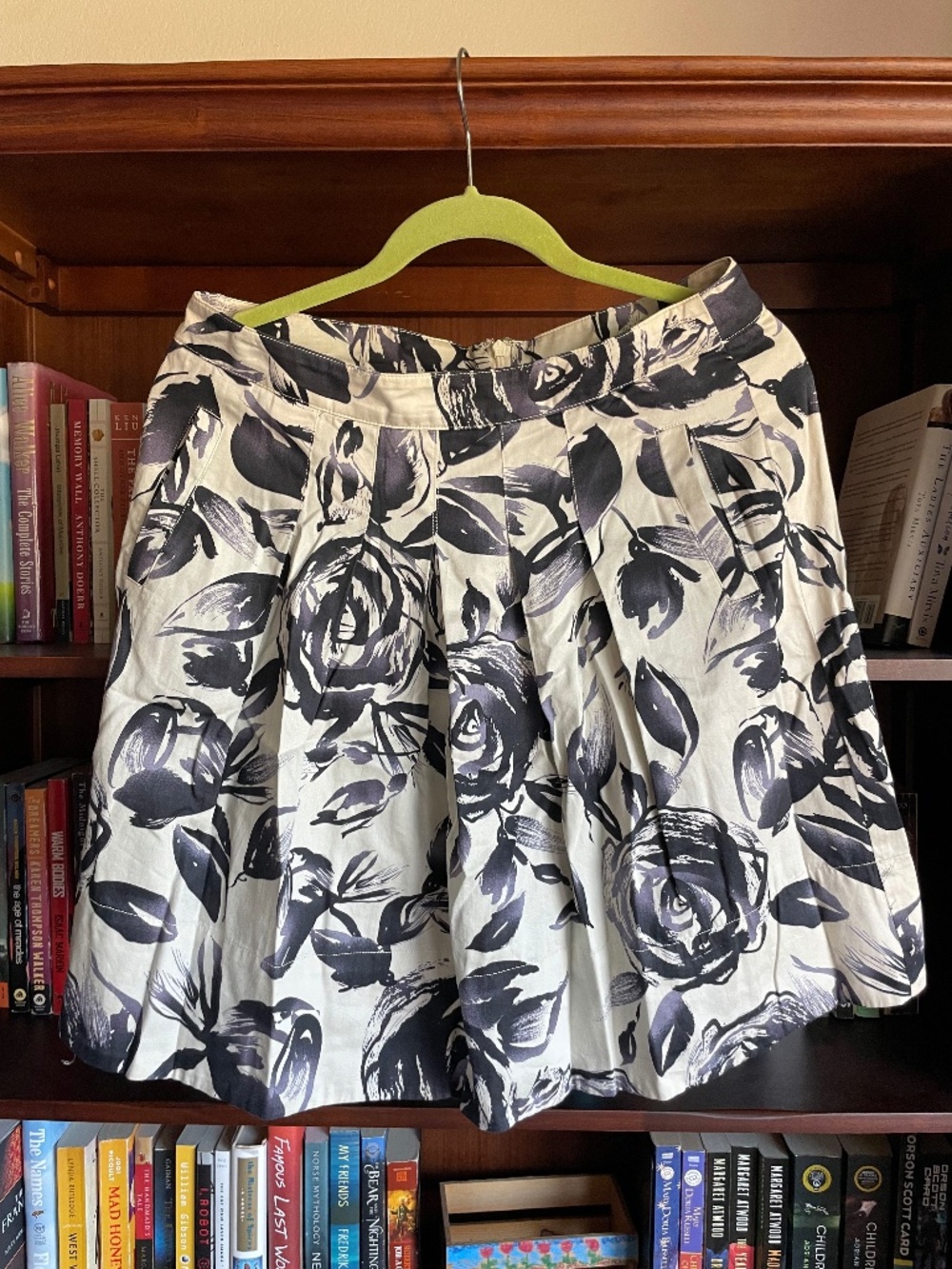 Cabi Watercolor Rose Skirt